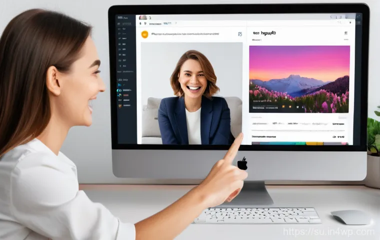 상황별 소통의 시각적 요소 - **Prompt:** A diverse group of people engaged in a casual conversation in a brightly lit, modern caf...